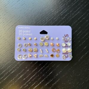 Claire's Mixed Color Stud Earrings Set